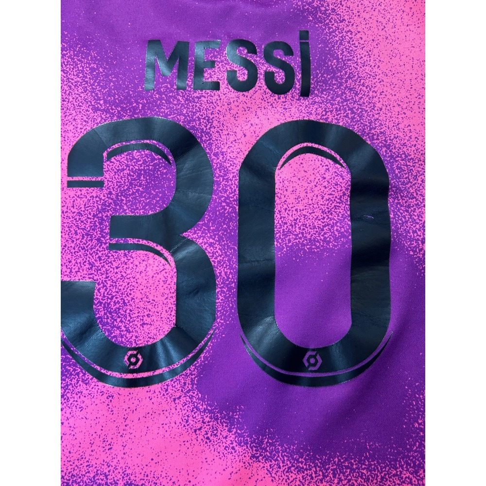 Paris Saint-Germain Limitless Soccer Jersey Youth S Pink Purple Messi 30 PSG - Picture 7 of 10